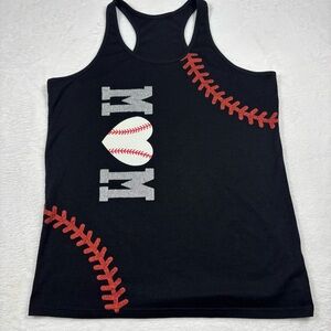 Black Cotton Blend Tank‎ Top
